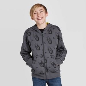Fortnite Boys' Skelly Zipper Hoodie Sweatshirt |